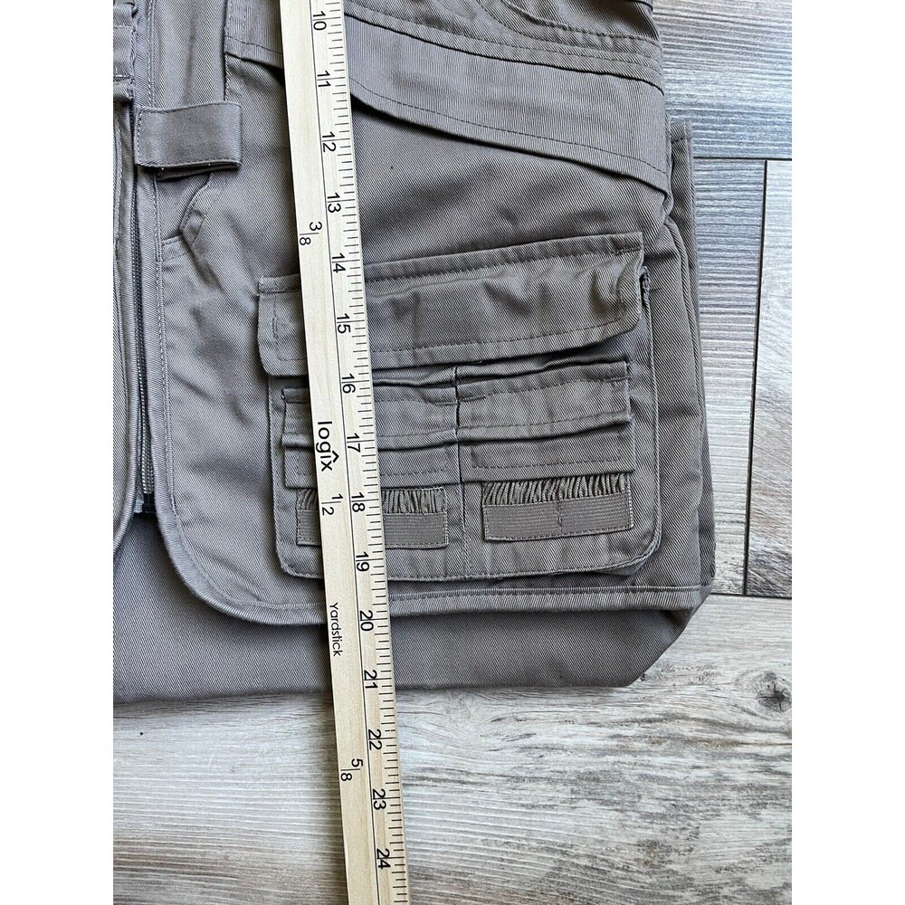 Master Sportsman Rugged Outdoor Gear Vest Mens Size XL Zipper Multi Pockets Fish - Picture 7 of 8